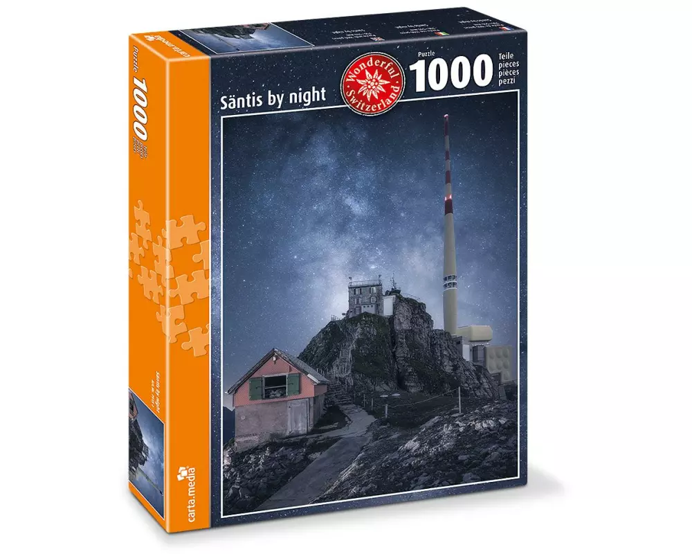 Carta.Media Puzzle Säntis by Night 1000 Teile