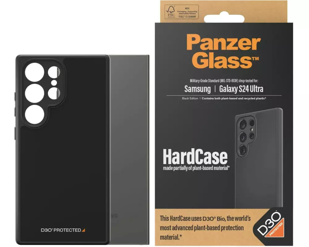 Panzerglass Back Cover HardCase D3O Galaxy S24 Ultra Black