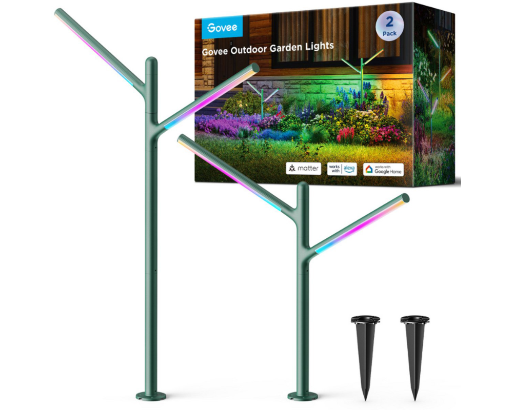 GOVEE LED Garten Licht 2 Stück H7086341 Outdoor, Matter