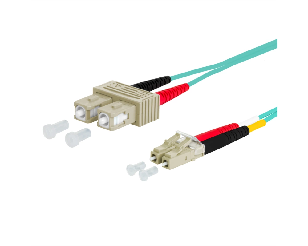 METZ CONNECT OpDAT Patchkabel, SC-D/LC-D OM3, 2 m