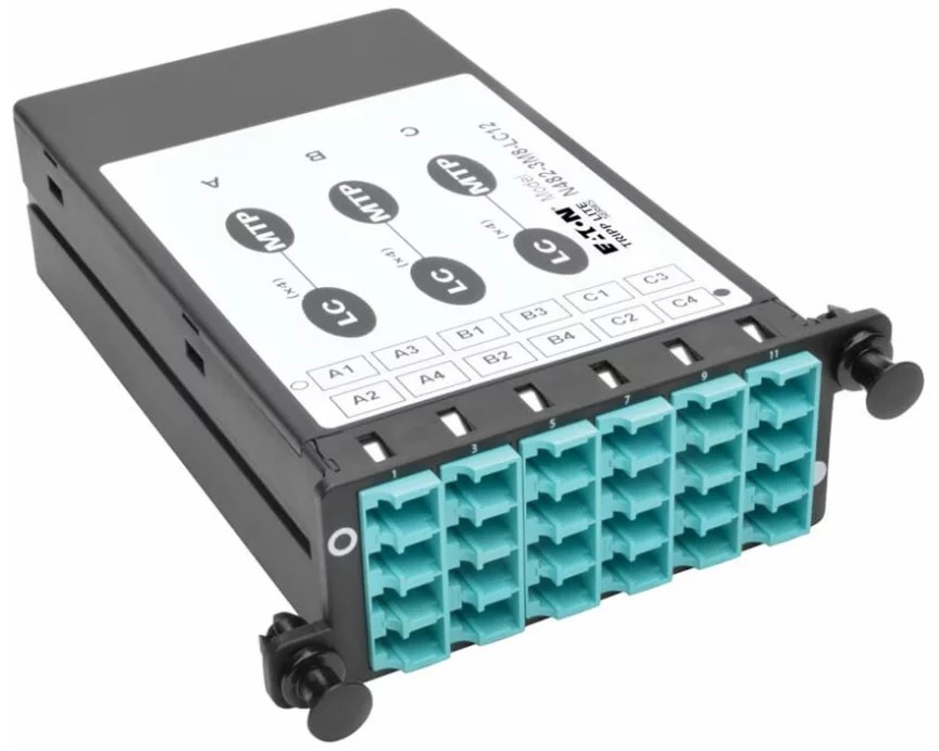 EATON TRIPPLITE 40/100Gb Breakout Cassette, 40Gb to 4x10Gb, 100Gb to 4x25Gb