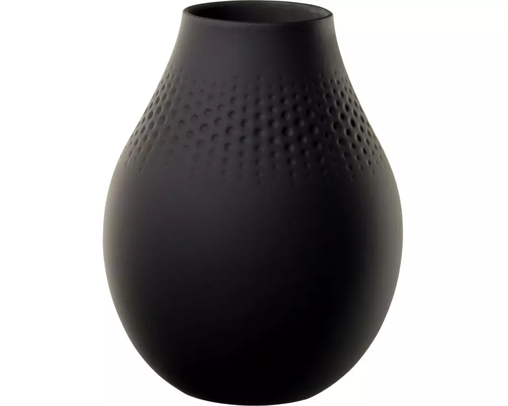 Villeroy & Boch Vase Collier Perle No. 2, Schwarz