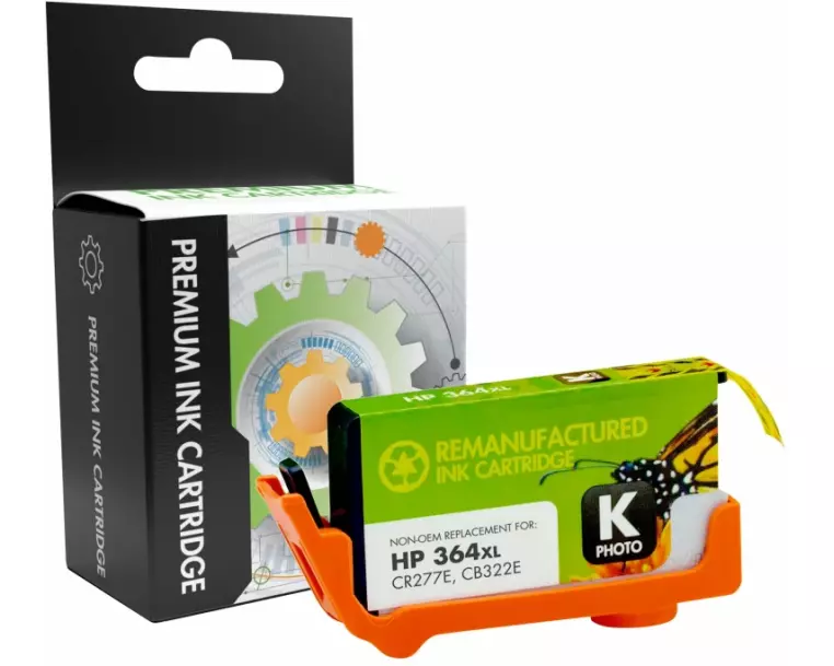 STATIC Ink cartridge compatible with HP CB322EE 364XL photo black remanufactured
