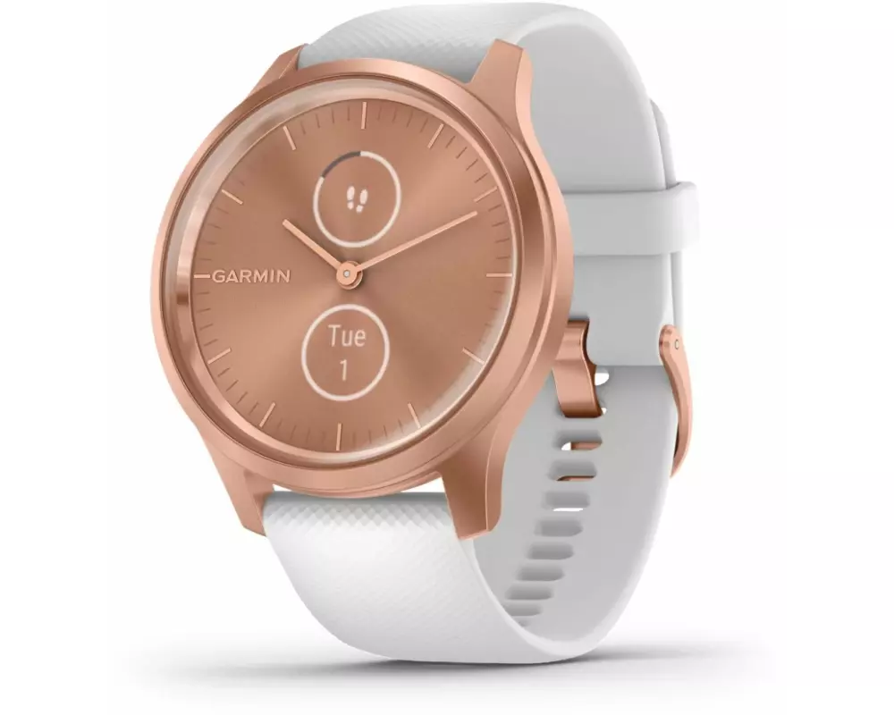GARMIN Sportuhr Vivomove Style Rosegold/Weiss