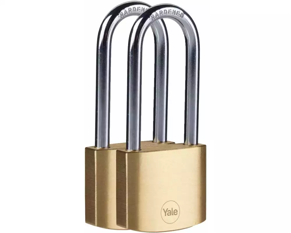 Yale Vorhängeschloss Y110B 30/47 ELB 2er-set Gold Messing/Stahl