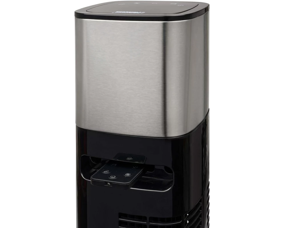 Princess Turmventilator Smart Schwarz/Silber