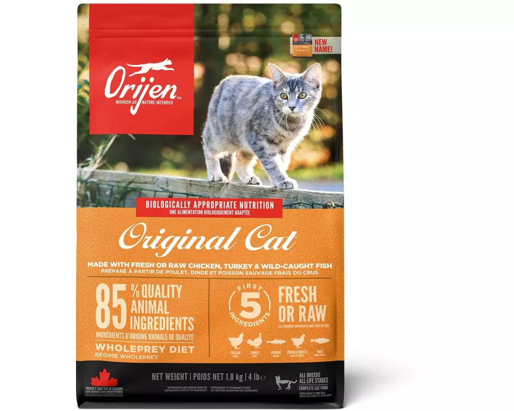 Orijen Trockenfutter Cat Original mit Huhn, 1.8 kg