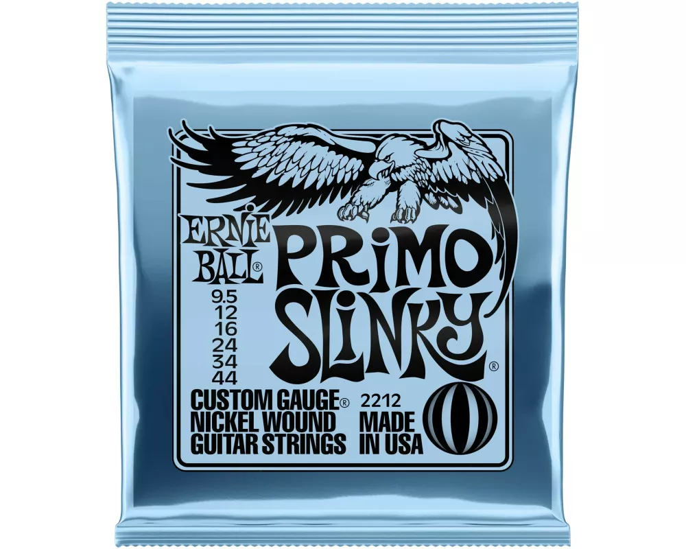 Ernie Ball Gitarrensaiten 2212 Slinky Nickel – Primo 9.5 - 44