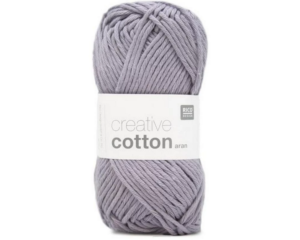 Rico Design Wolle Creative Cotton Aran 50 g, Flieder