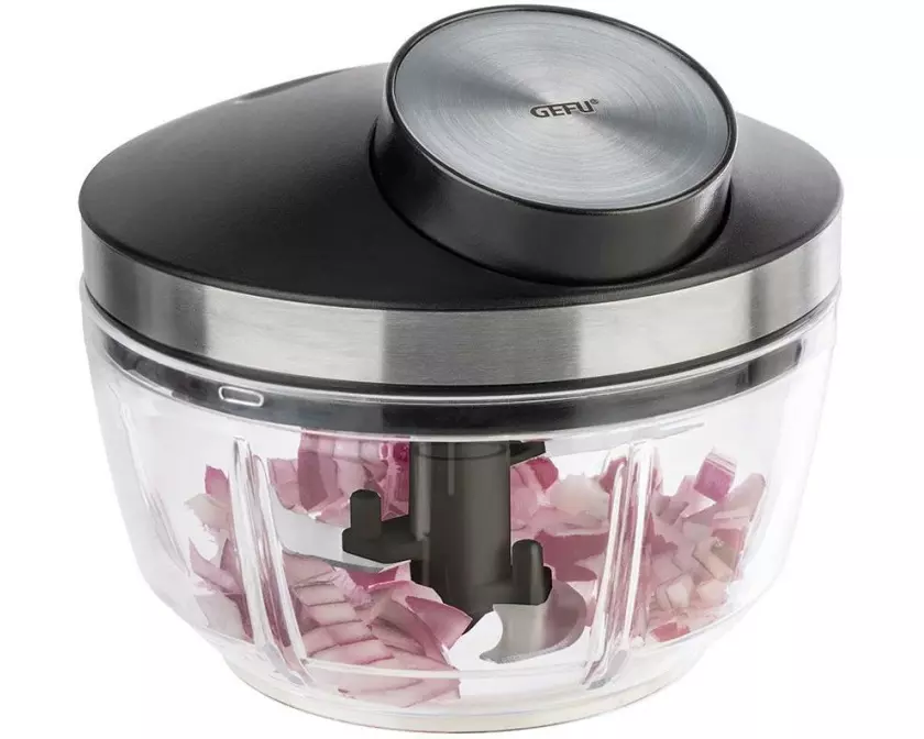 GEFU Hacker Zizo 450 ml, Transparent/Schwarz/Silber