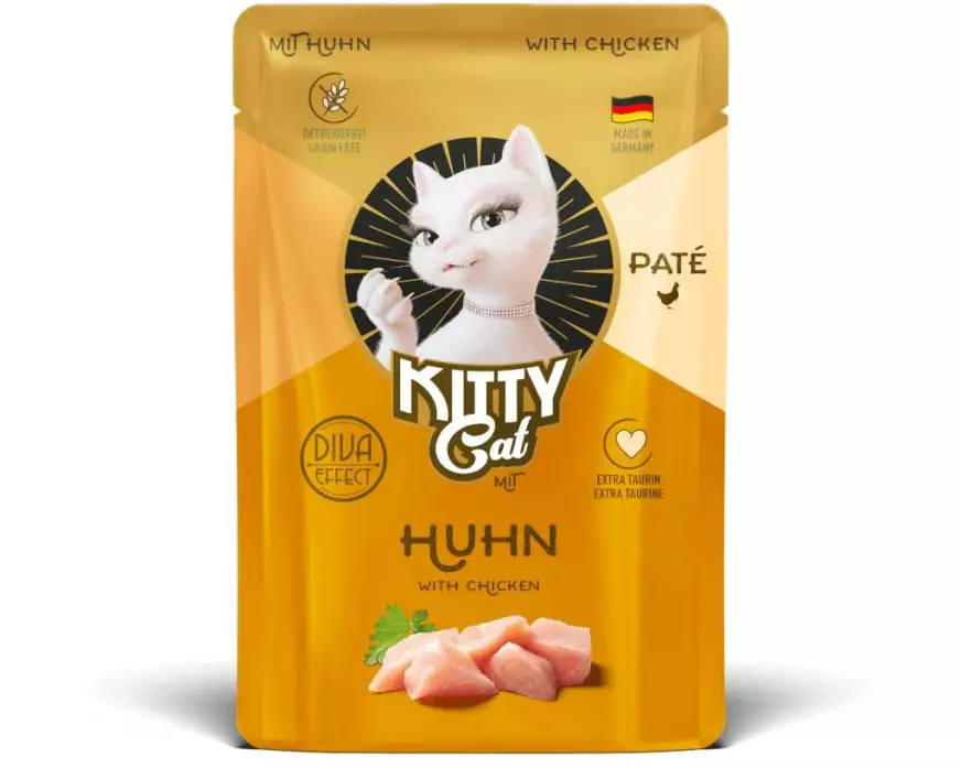 KITTY Cat Nassfutter KittyCat Paté Pouch Huhn 6 x 85 g