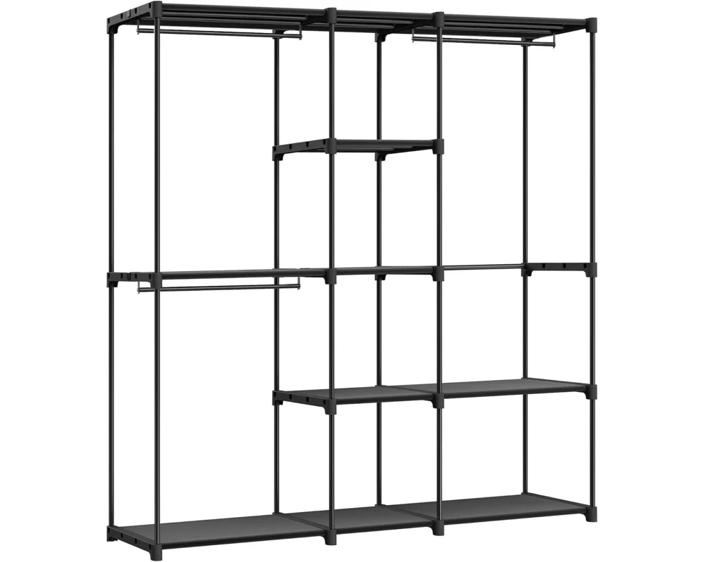 Songmics Garderobenständer Schwarz