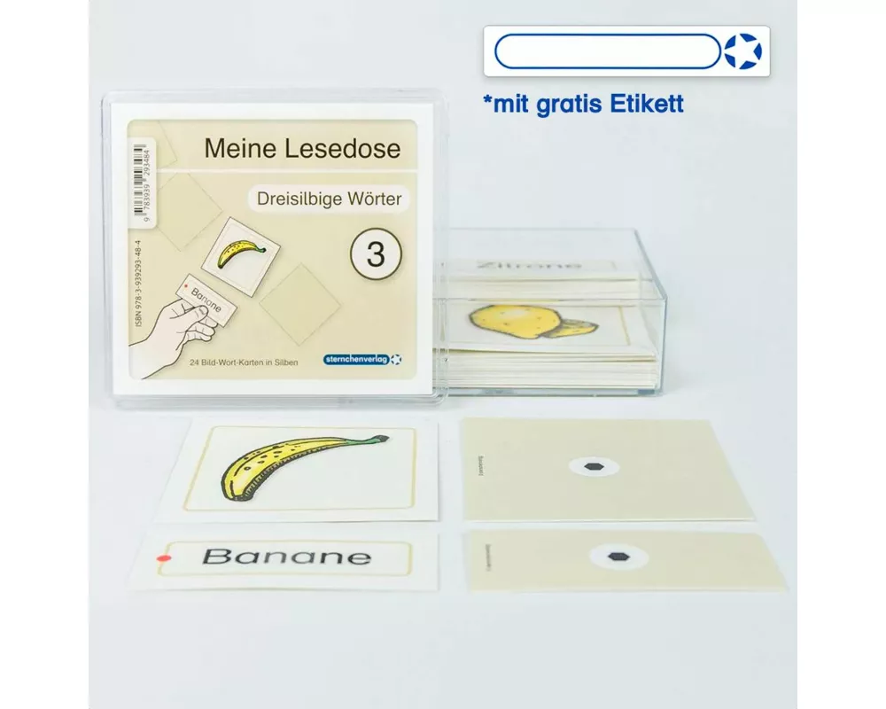 Meine Lesedose 3 - Dreisilbige Wörter