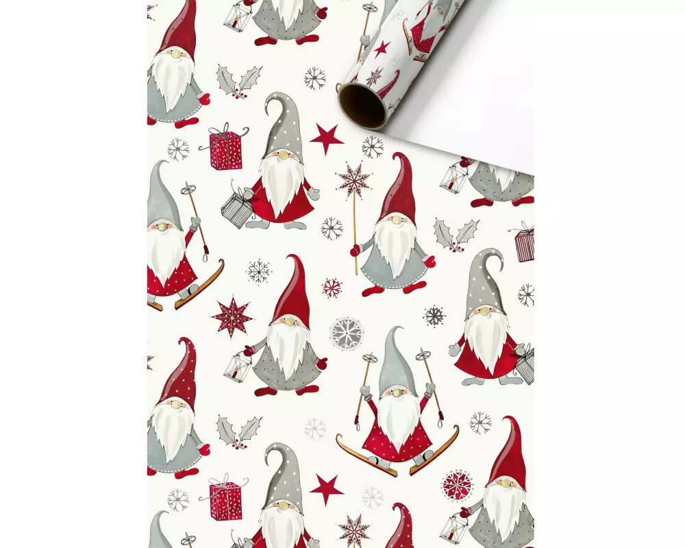 Stewo Geschenkpapier Nisse 70 x 200 cm, Rot