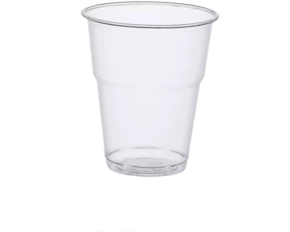 Papstar Einwegbecher Pure 300 ml 70 Stück, Transparent