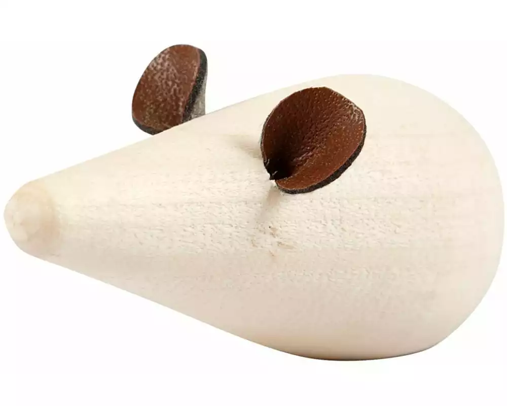 Creativ Company Mini-Figur Maus 6.5 x 3.5 cm, 2 Stück