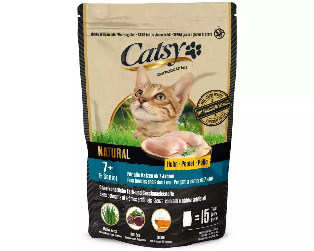 Catsy Trockenfutter 7+ Cat Chicken, 1 kg