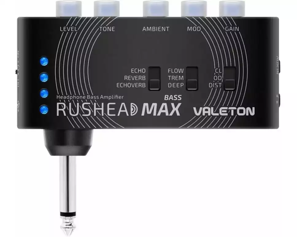 Valeton Rushead Max Bass Bass-Kopfhörerverstärker mit Effekten