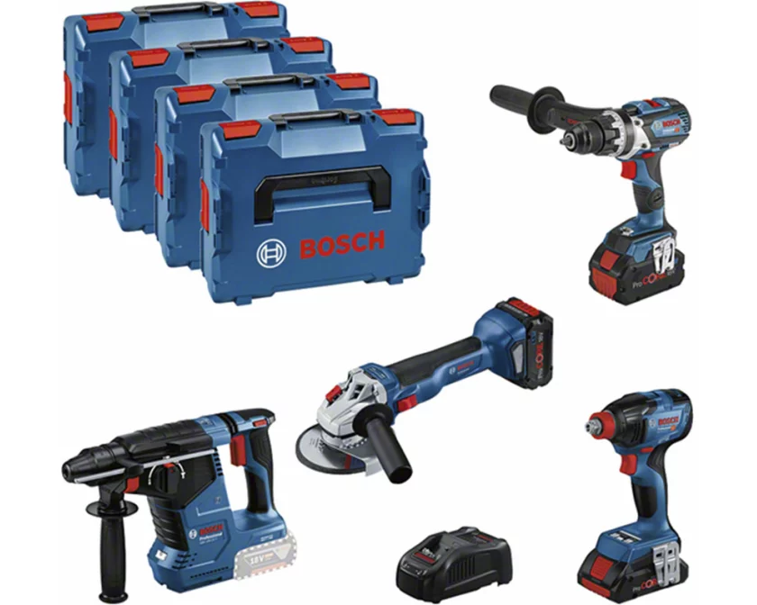 Bosch 4Tool Kit 18V GSR/GDX/GWS/GBH