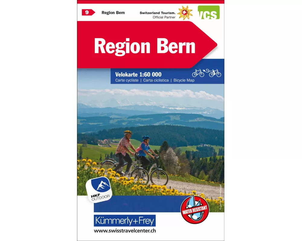 Kümmerly+Frey Velokarte 9 Region Bern 1:60.000