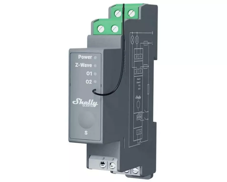 Shelly WLAN-Schaltaktor Qubino Wave PRO 2, Z-Wave