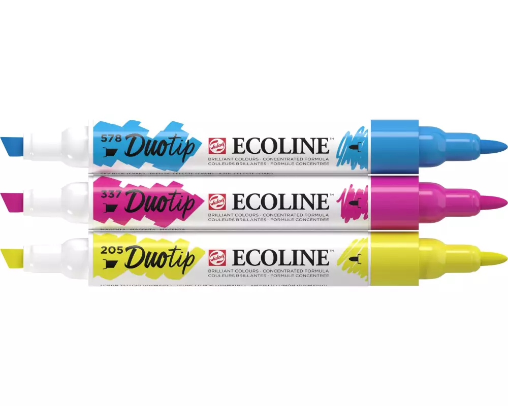 Talens Filzstift Duotip Primary 3 Stück