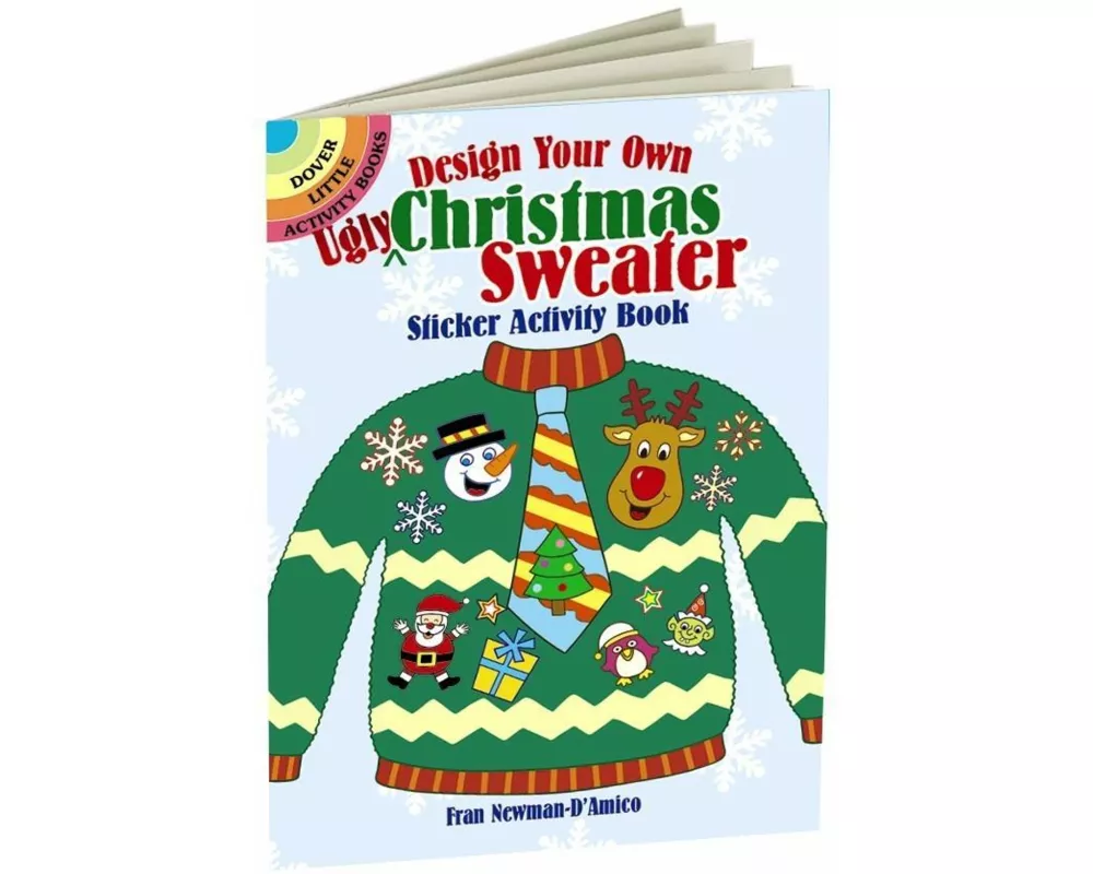 Design Your Own "Ugly" Christmas Sweater Sticker Activity Book