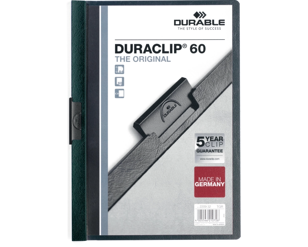 DURABLE Klemmhefter DURACLIP 60 A4 220932 petrol