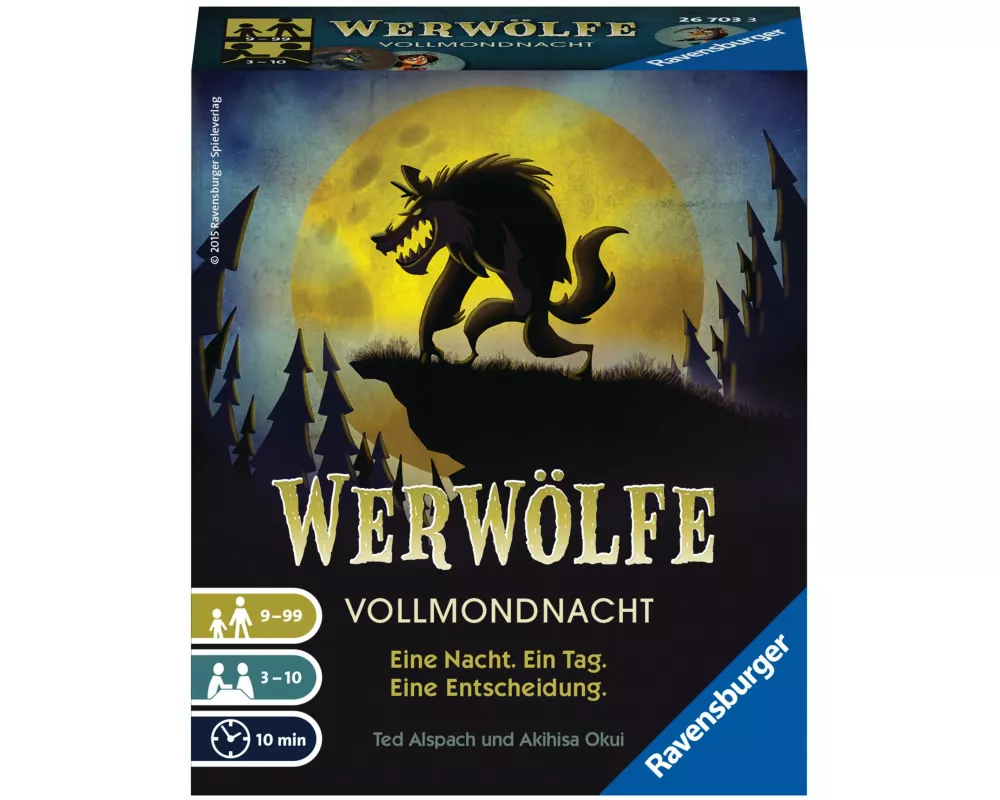 Werwölfe Vollmondnacht - Gesellschaftsspiel & Brettspiel ab 9 Jahre