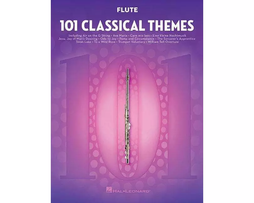 101 Classical Themes Flute Sheet Music Essential Repertoire for Flute Players Solo Instrumental Folio with Classical Favorites