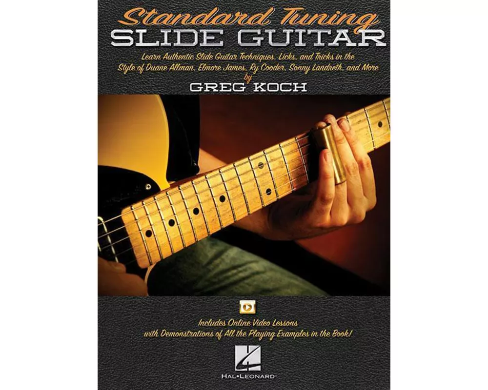 Standard Tuning Slide Guitar Book/Online Media