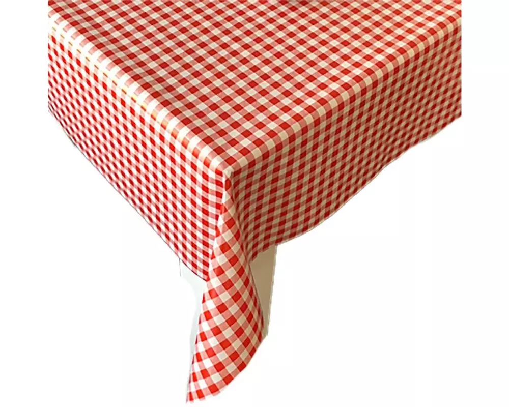 Hubatka Tischdecke Ideal, Karo Rot, 140 x 170 cm