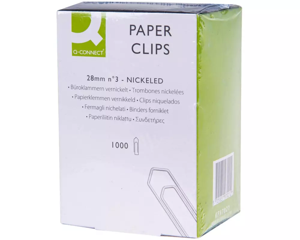 CONNECT Büroklammer 28 mm 1000 Stück