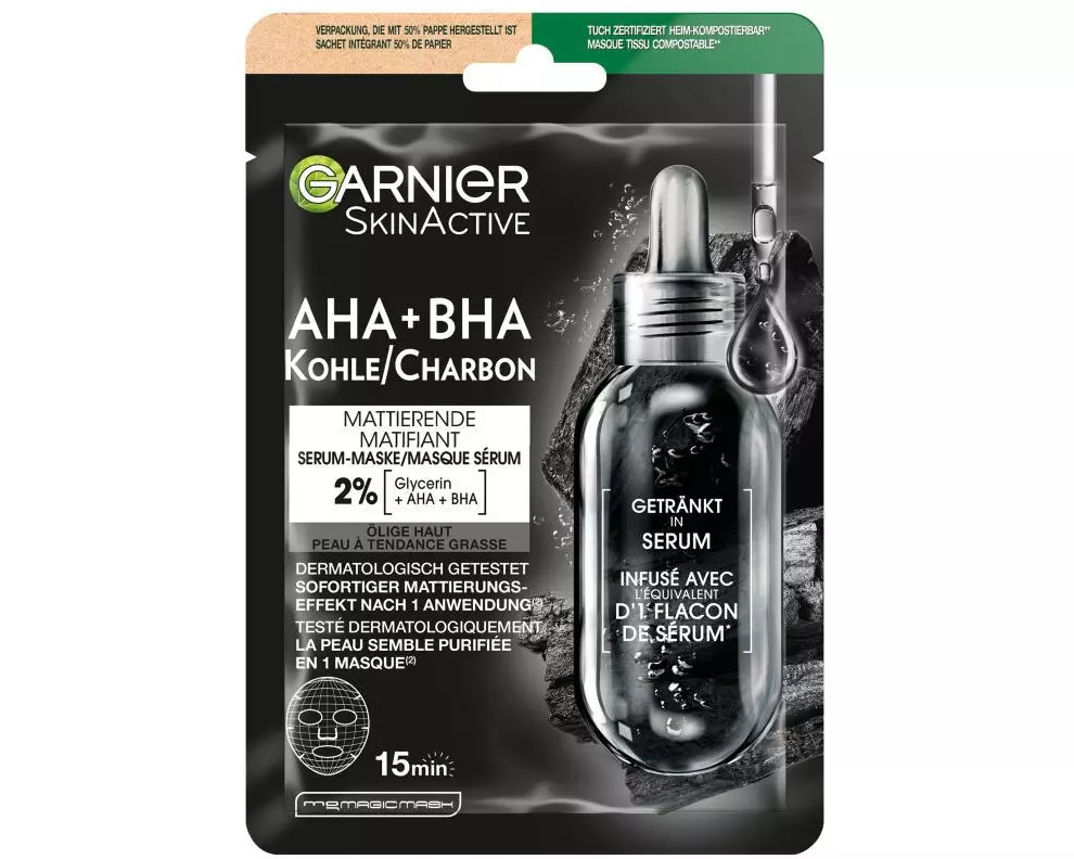 Garnier Gesichtsmaske Charcoal 1 Stück
