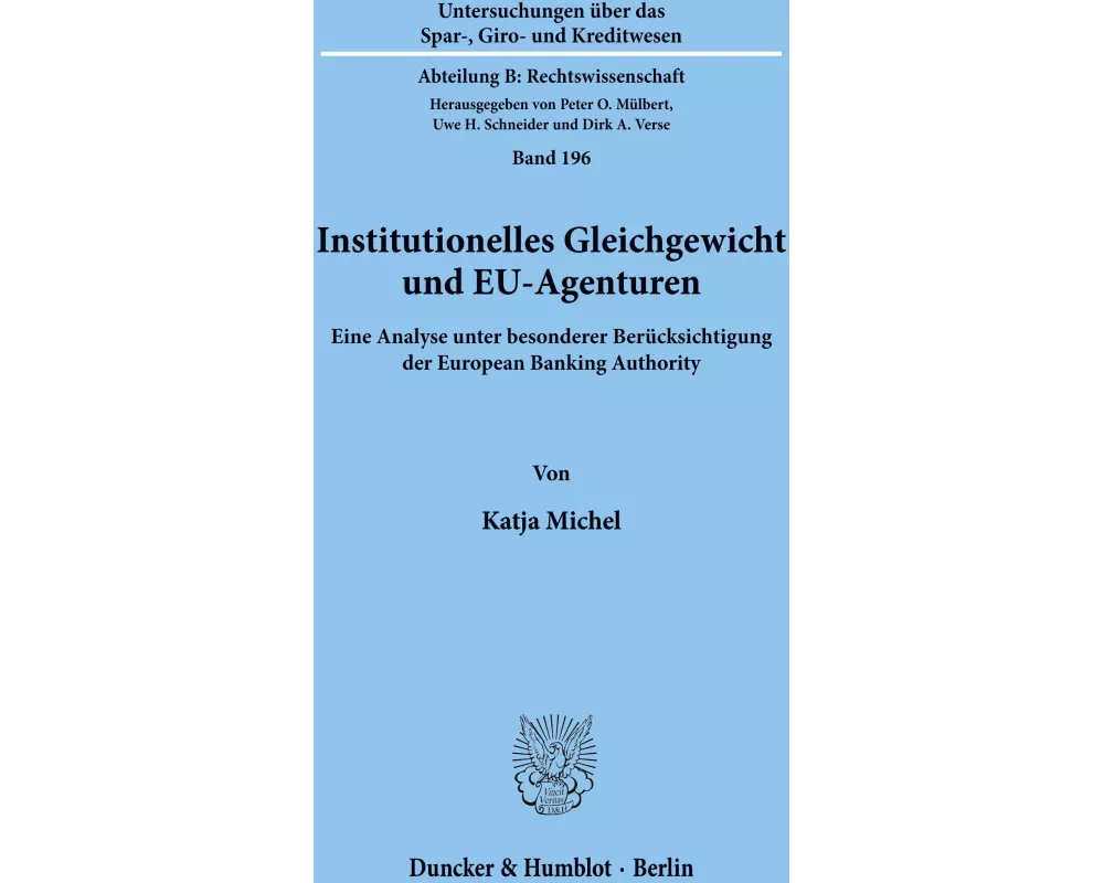 Institutionelles Gleichgewicht und EU-Agenturen