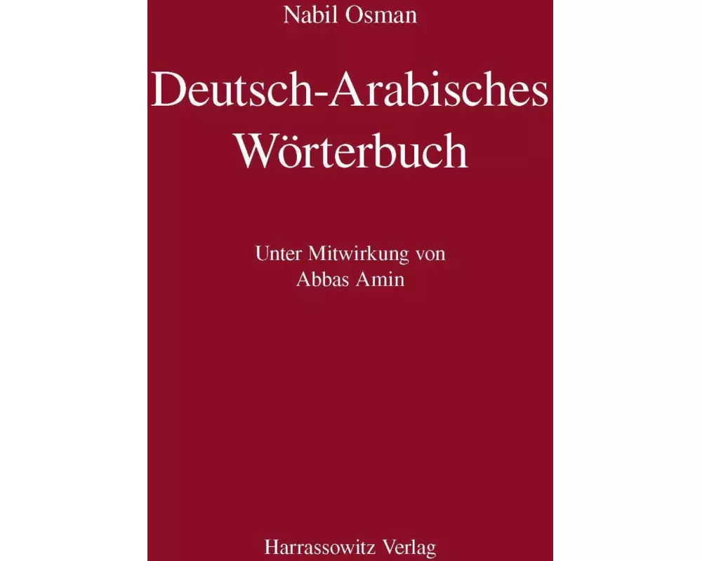 Deutsch-Arabisches Wörterbuch