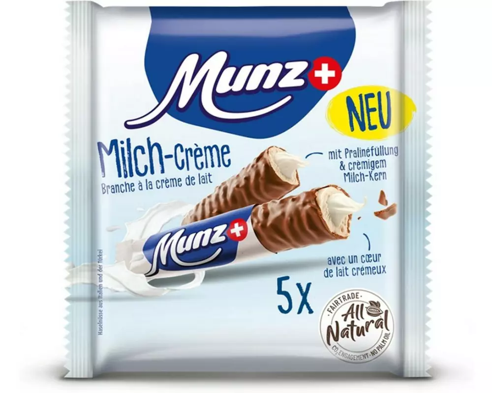 Munz Riegel Prügeli Milch Creme 5 x 23 g