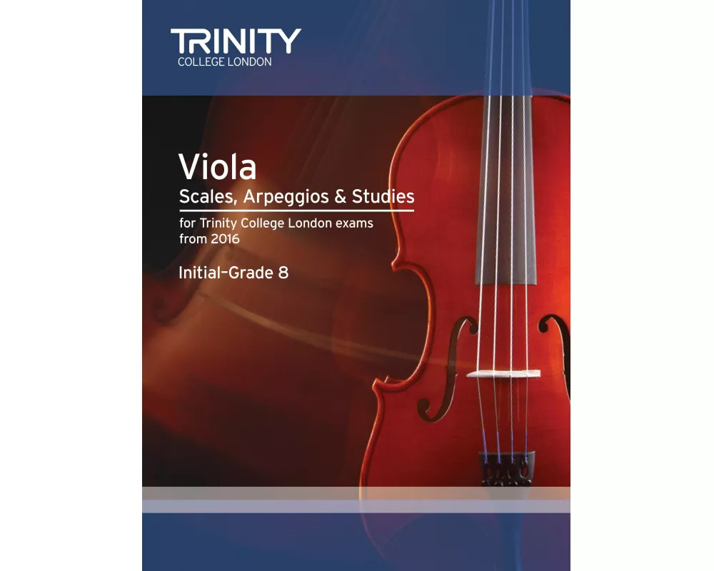 Viola Scales, Arpeggios & Studies Initial - Grade 8 from 2016