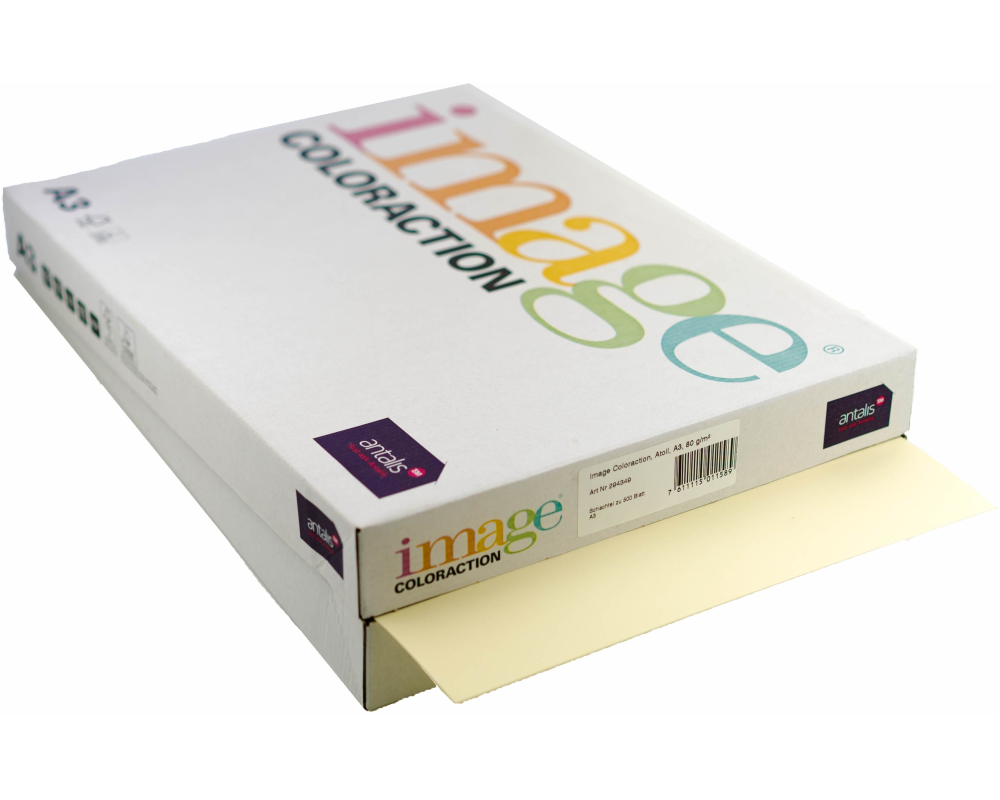 IMAGE COLORACTION Kopierpapier Atoll A3 294349 80g, elfenbein 500 Blatt