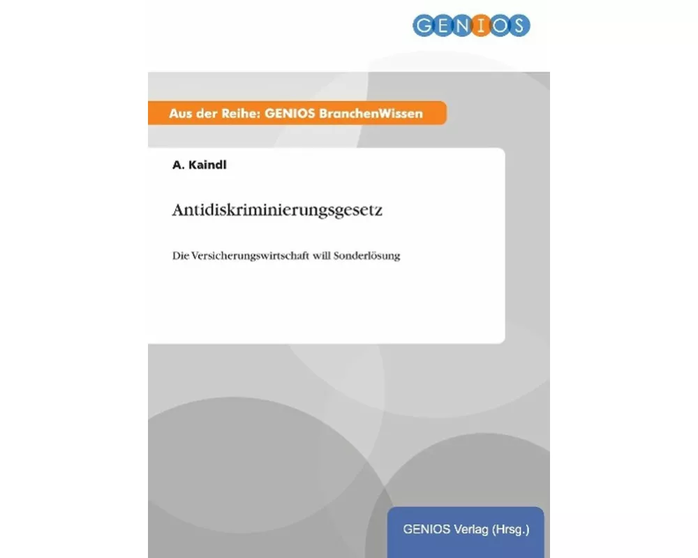 Antidiskriminierungsgesetz