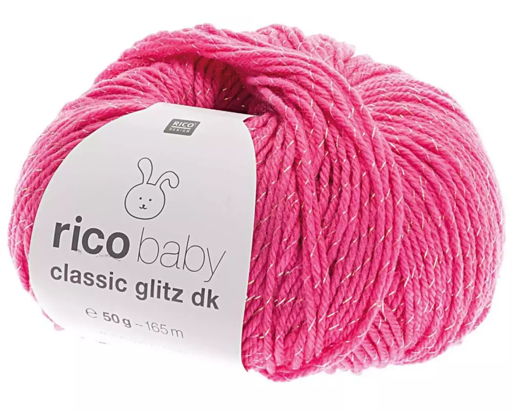 Rico Design Wolle Baby Classic Glitz dk 50 g Pink