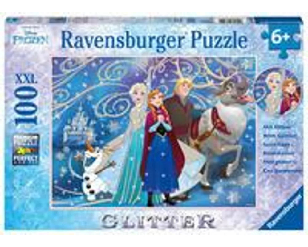 Kinderpuzzle 100 XXL Teile - Disney Die Eiskönigin - Glitzernder Schnee