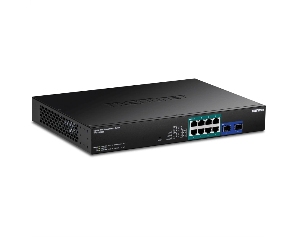 TRENDnet TPE-1020SB 10-Port PoE++ Switch Gigabit Web Smart