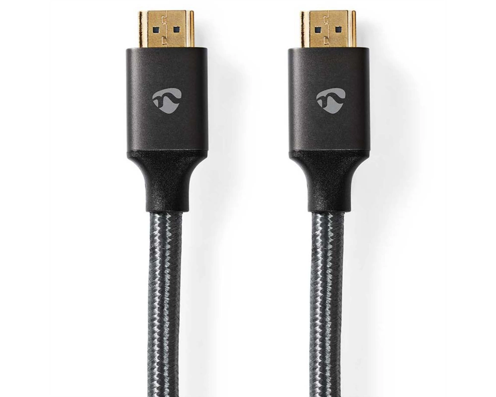 Nedis 8K HDMI Ultra HD Kabel, ST/ST, grau, 1m