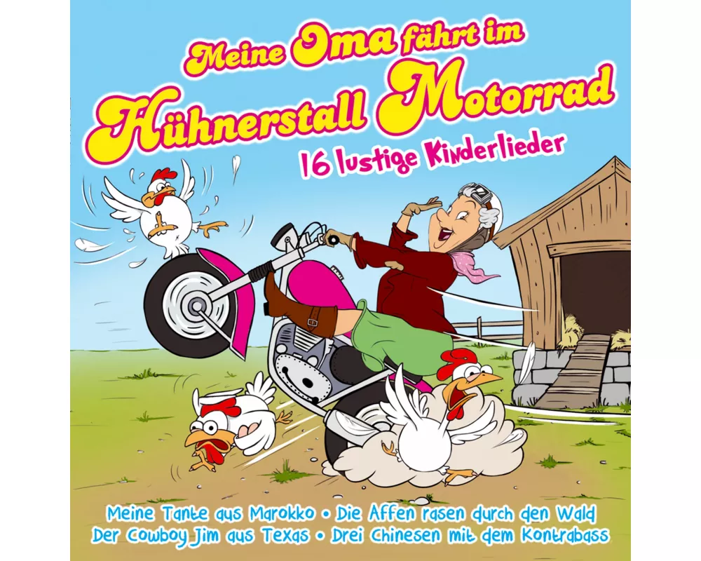 Meine Oma fährt im Hühnerstall Motorrad-16 lustig