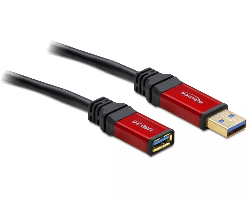 Delock USB 3.0-Verlängerungskabel Premium USB-A - USB-A 5 m