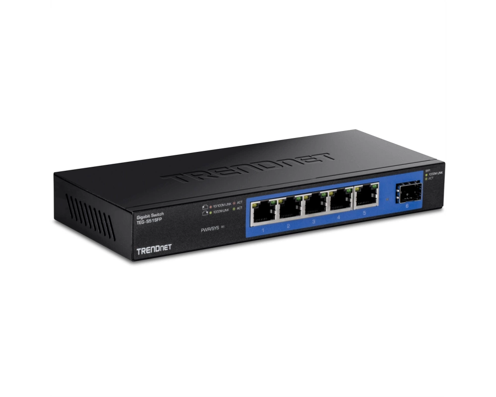 TRENDnet TEG-S51SFP 5-Port Switch Gigabit mit SFP Slot