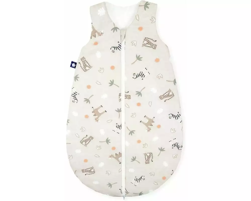 Julius Zöllner Baby-Ganzjahresschlafsack Jersey Savanne Beige Gr. 56/62