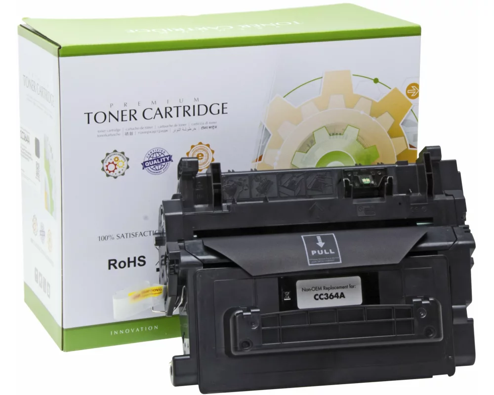 STATIC Toner cartridge compatible with HP CC364A black compatible 10.000 pages