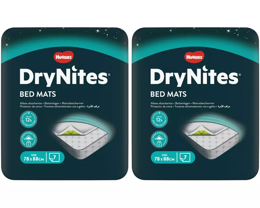 Huggies Matratzenschutz Dry Nites 88 x 78 cm, Weiss